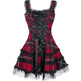 Minikleid mit Schnürung im Gothic-Stil